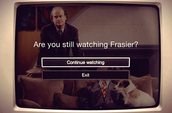 kadr z amerykańskiego serialu komediowego Frasier